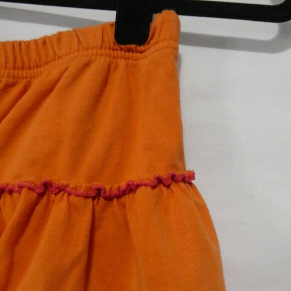 TANGERINE | size 12 | Vibrant Orange Ruffle Cotton Skirt - Skorts - Picture 11 of 14